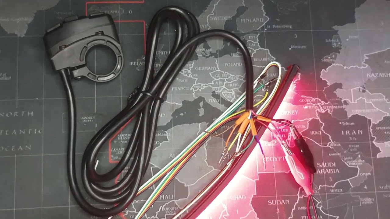 LED Strip Brake/Signal light + 3 in 1 universal Switch 