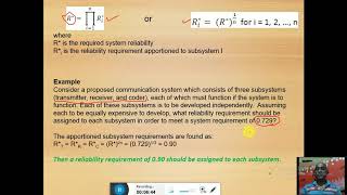 Reliability  allocation