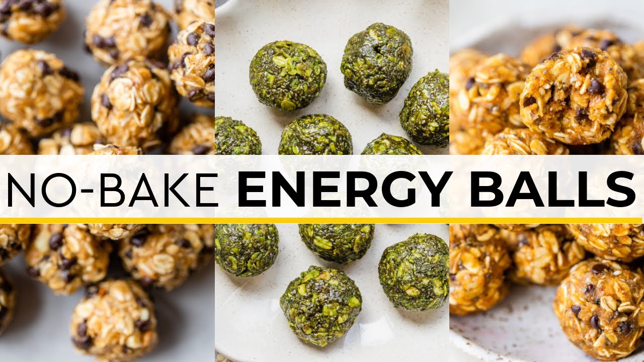 3 Easy ENERGY BALLS You Can Make Today (No-Bake Recipes!)