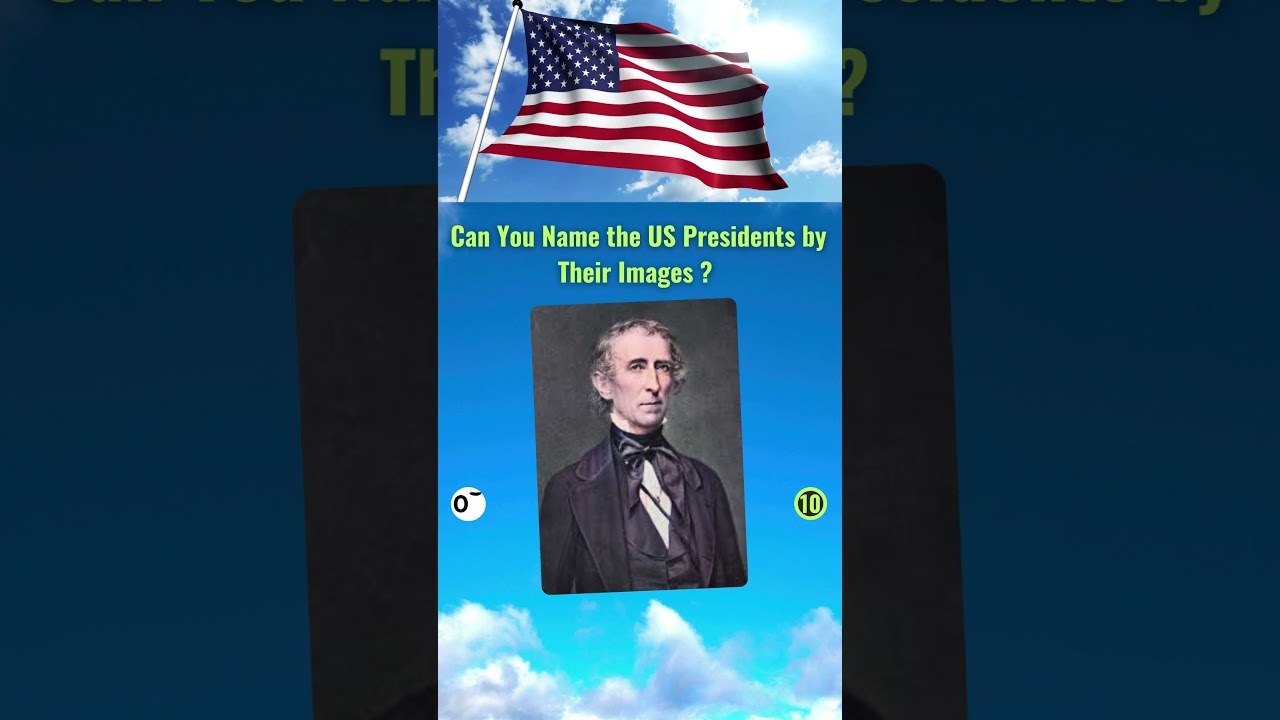Discover the identity of the 10th President of the United States through pictures