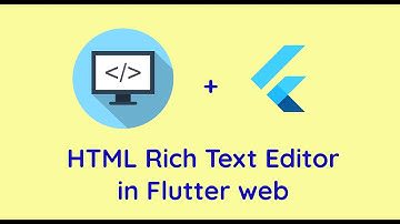 HTML Rich Text Editor in Flutter Web | Random Video