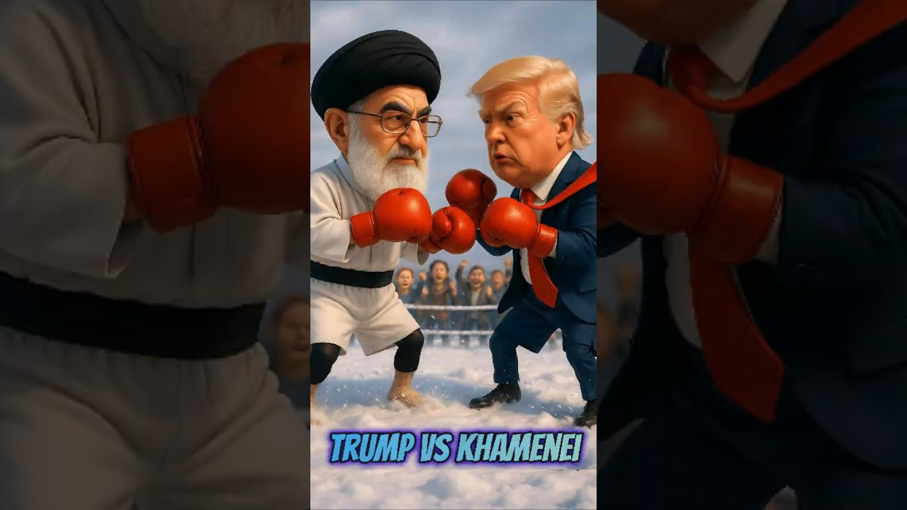 Trump vs Khamenei The Ultimate Satirical Boxing Match  USA vs Iran Showdown! 