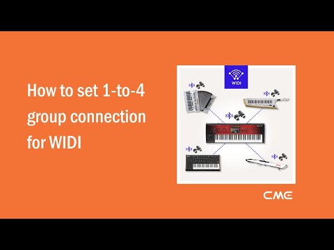 How to set 1 to 4 group connection for WIDIs