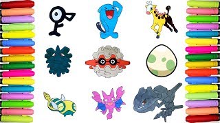 Pokemon coloring Pokedex #201 - 208 screenshot 5