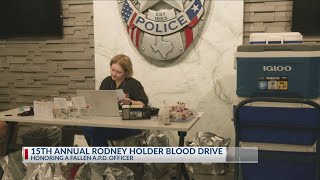 Abilene blood drive honors Officer Rodney Holder's legacy