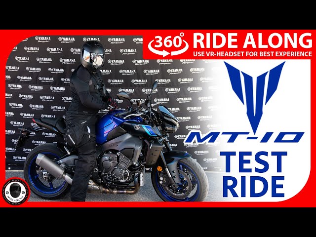 Yamaha MT-10 2023 Virtual Test Ride in 360° VR | The Virtual Motorcycle Experience