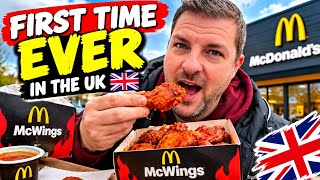 I Try McDonald's WINGS!!! - FIRST Time Ever in the UK!  - Are They Worth It? 