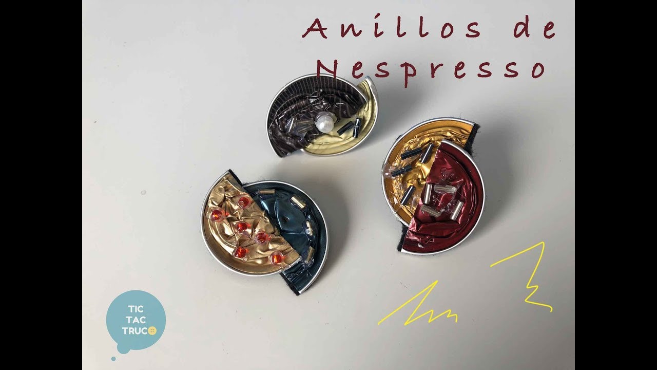 Anillo con capsulas de Nespresso hacker typer