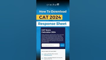 How To Download CAT 2024 Response sheet