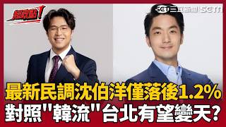 【超政點！】「洋流」發威台北有望變天？最新民調出爐沈伯洋僅落後1.2％！王定宇對照當年「韓流」如何反超：9月民調將是新的起跑線【台灣ON AIR】｜三立新聞LIVE