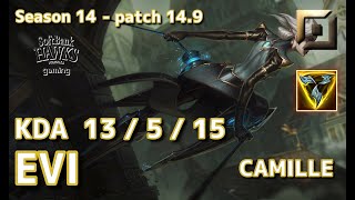 【JPサーバー/GM】SHG Evi カミール(Camille) VS サイオン(Sion) TOP - Patch14.9 JP Ranked【LoL】