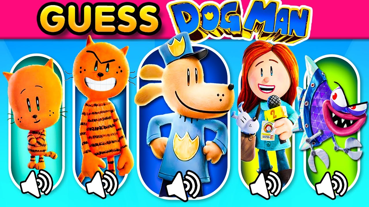 🔥 Угадай персонажа из мультфильма «Догмен» по голосу | Догмен, Пити, Малыш Пити