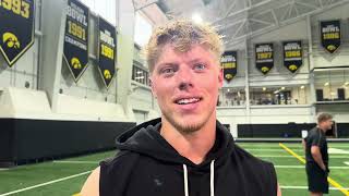 Iowa Football: DJ Vonnahme Talks Positive Mindset, Addison Ostrenga And More  