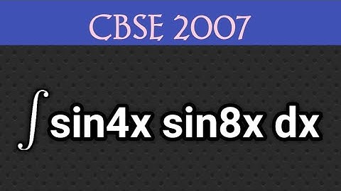 Integration of sin4x sin8x || ∫sin4x sin8x dx || integral of sin4x sin8x || #term2