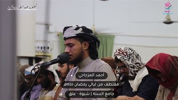 ما تيسر من سورة الأنبياء | من صلاة التراويح ١٤٤٥ هـ | أحمد المزجاجي | جامع السنة | شبوة - عتق