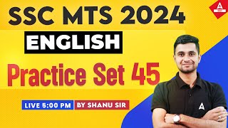 SSC MTS 2024 | SSC MTS English Classes by Shanu Rawat | SSC MTS English Practice Set 45