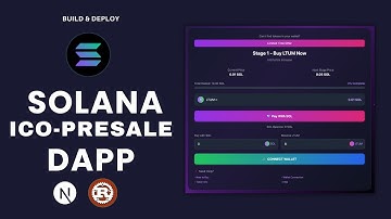 Build & Deploy a Solana ICO PreSale DApp | Rust, Anchor, Next.js & Web3.js – Complete Solana Course