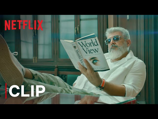 Ajith Kumar Mass Intro Scene | Thunivu | Netflix India class=