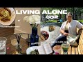 living alone vlog: getting a hair cut, domestic living, reading, walks in the park + more