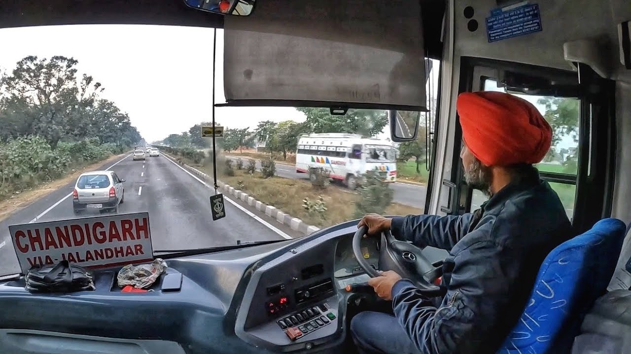 EXTREMELY AGGRESSIVE SARDAAR JI Driving Asias Longest Mercedes Benz Bus at NH 3