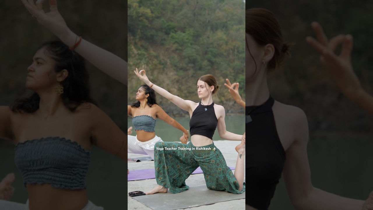 Video thumbnail: Practice by the Ganges, 200 Hour YTT