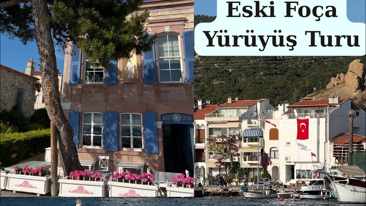 İzmir Eski Foça(Phokaia)🇹🇷WalkingTour #izmir #foça #phokaia #eskifoça #walking #walkingtour #turkey