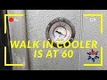 WALK IN COOLER IS AT 60 DEGREES