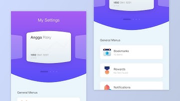 Modern Settings UI Design Android App Adobe XD Tutorial
