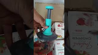 1100ML Push Chopper | Manual Vegetable Cutter & Blender | Kitchen Helper Tool