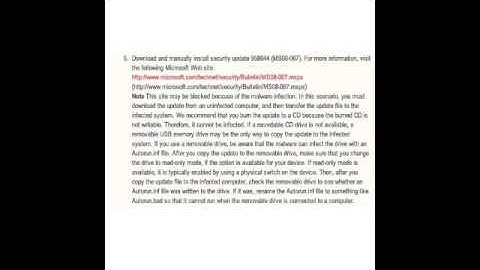 Steps to remove the Win32 Conficker virus