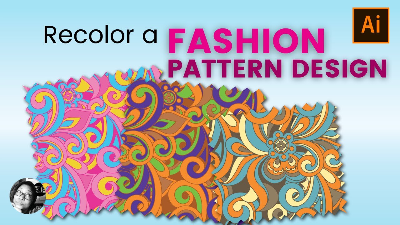 Recolor a Surface Pattern Design | Using Recolor Artwork in Illustrator ...