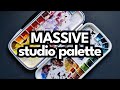 My massive studio palette  mijello airtight double decker