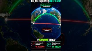Dlaczego samoloty NIE latają prosto nad Pacyfikiem? ✈️🌎#shorts