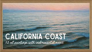 Coastal Oil Paintings with Peaceful Instrumental Music 🌊 | Gold Frame TV Art