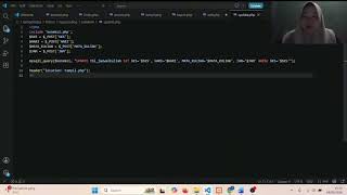 praktek 5 mengubah data pada aplikasi xampp dan visual code