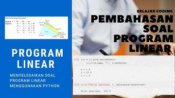 Penyelesaian Soal Program Linear 3 Variabel dengan PYTHON (PuLp) !!!