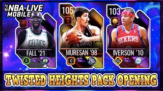 105 OVR Twisted Heights Masters Pack Opening!! | NBA LIVE Mobile 22 S6 Twisted Heights