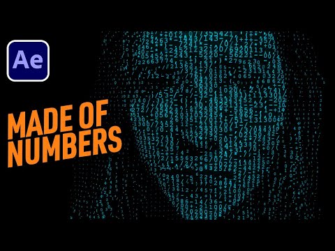 How to Build a Face from Digits in After Effects