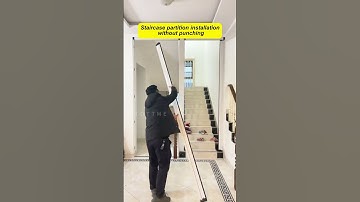 It takes less than 10 minutes to install the stair partition door.#foldingdoors #pvcdoor