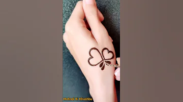 Simple heart mehndi design ❤️ | Heart mehandi tattoo design | #shorts