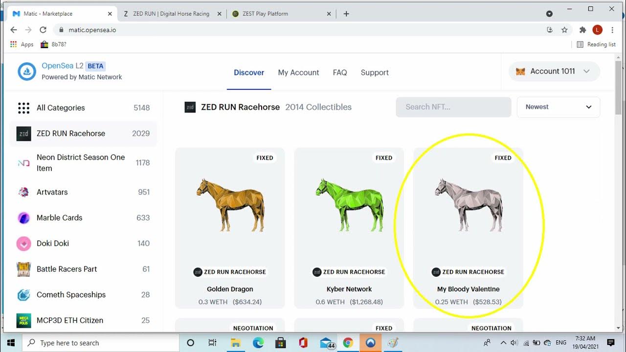 How To Transfer A Zed Run Horse To Sell On OpenSea. YouTube