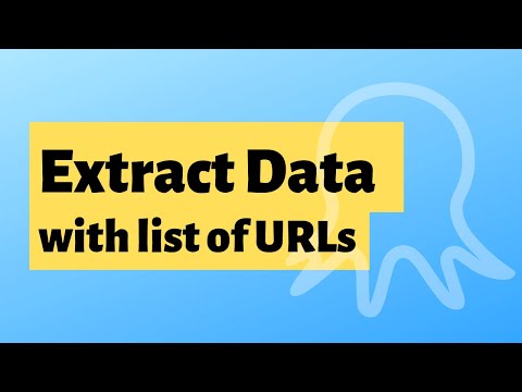 Web scraping with a list of URLs