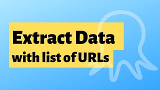 Web scraping with a list of URLs