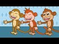 Cinco Macaquinhos (Five Little Monkeys) + 1 Hora de  musica infantil e Contos com Os Amiguinhos