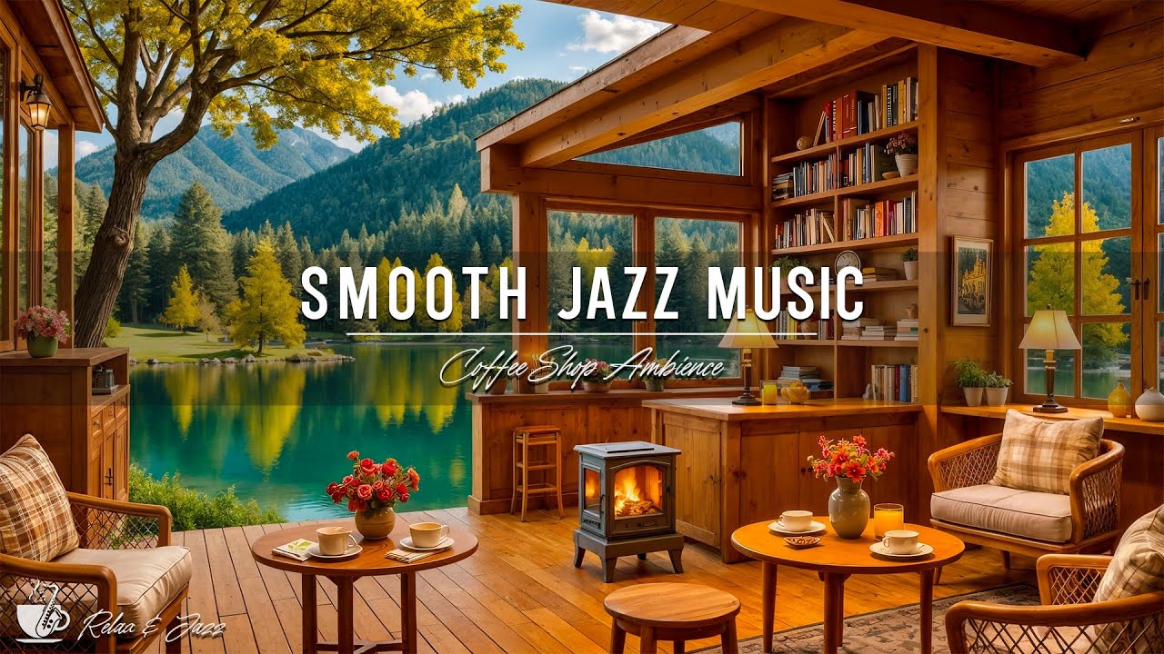Soft Piano Jazz Music ~ Cozy Coffee Shop Ambience for Relaxing ☕ Smooth ...