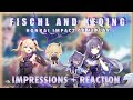 KEQING and FISCHL GAMEPLAY in HONKAI IMPACT! Level 87 First impressions + Reaction [Outworld Quest]