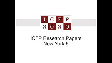 ICFP 2020 Session NY 6
