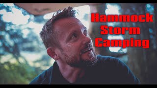 Storm Camping in a OneTigris Hammock  Cold Fog and Rain Adventure