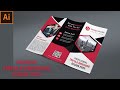 How To Create Professional Business Tri-fold Brochure Design | In Adobe Illustrator CC  2020