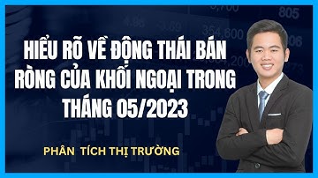 Hiểu rõ về động thái bán ròng của khối ngoại trong tháng 05/2023